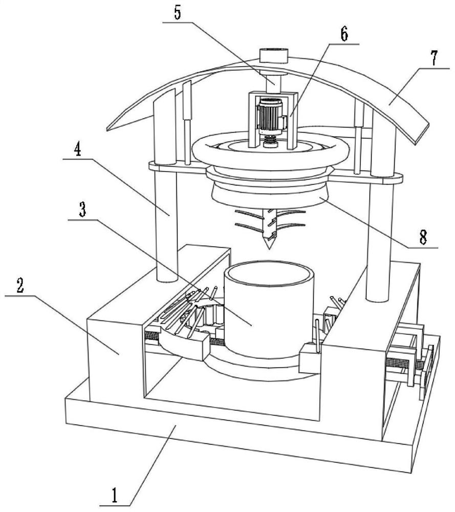 High-speed dispersing device for building paint processing and operation method of high-speed dispersing device