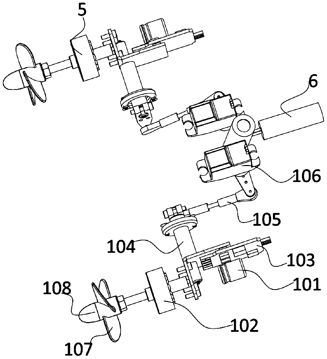 Underwater buffer robot and working method thereof