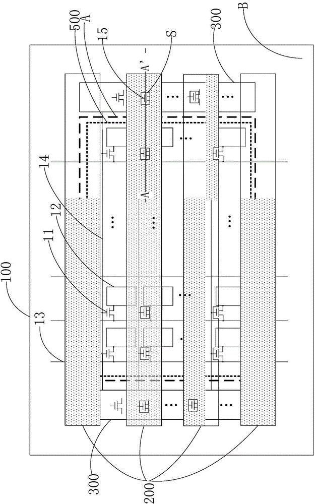 Embedded touch display screen and touch display device
