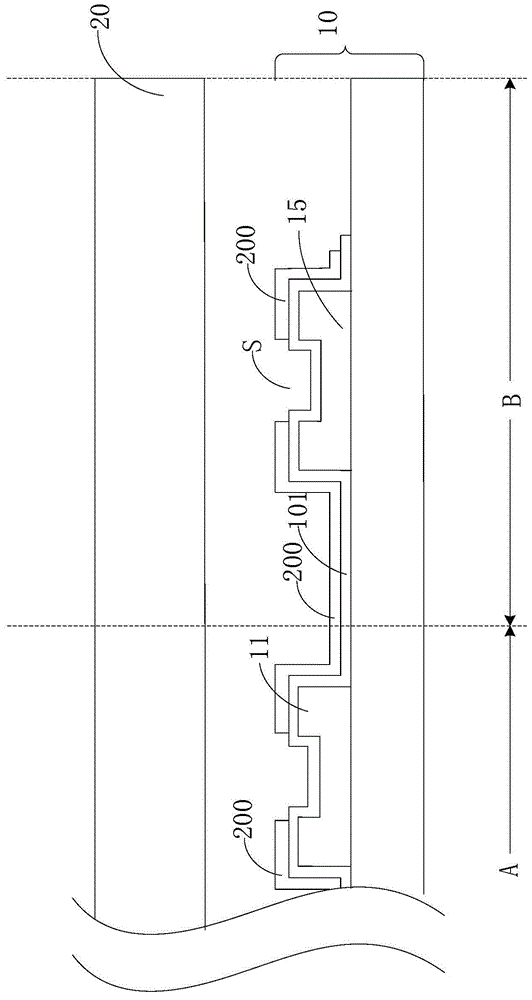 Embedded touch display screen and touch display device