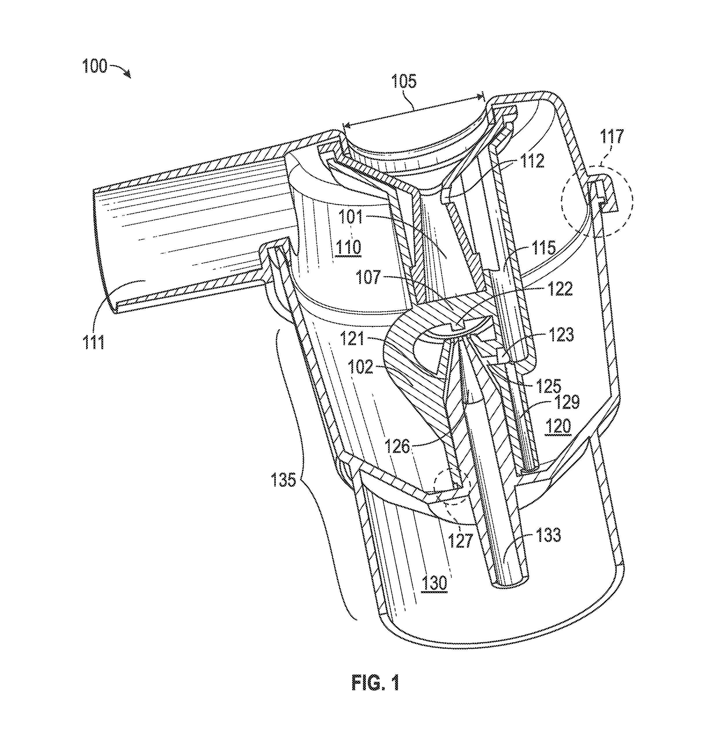 Breath-actuated nebulizer for medicine inhalation