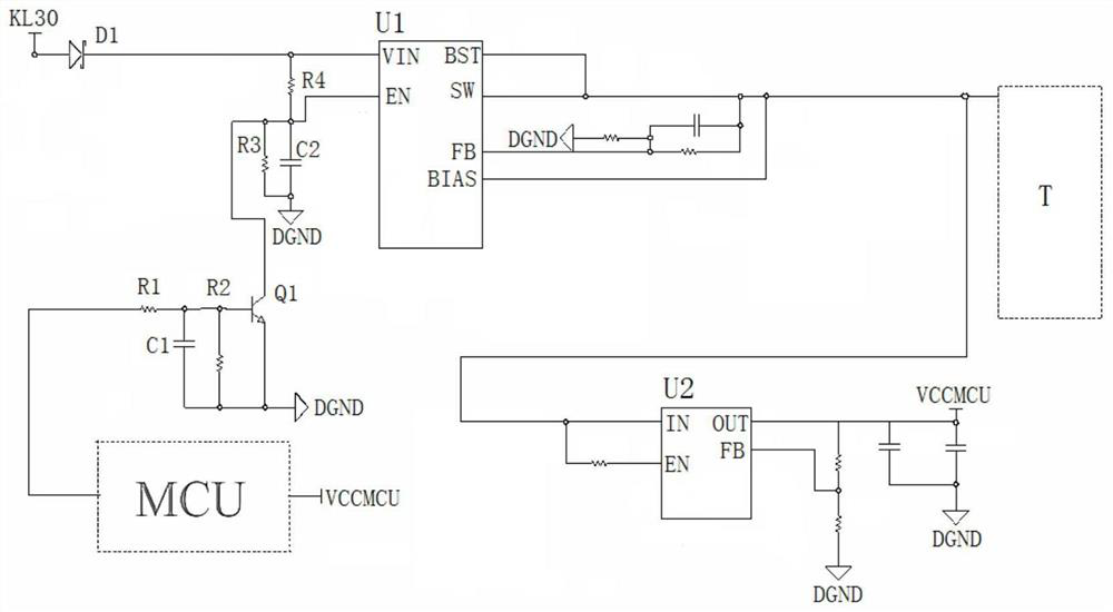 Communication unit power-off control module