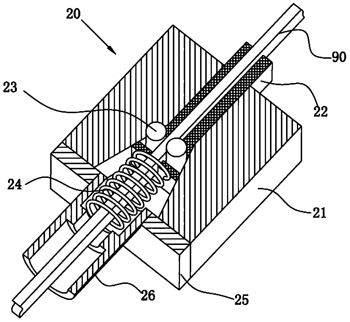 Wire drawing device for metal wire
