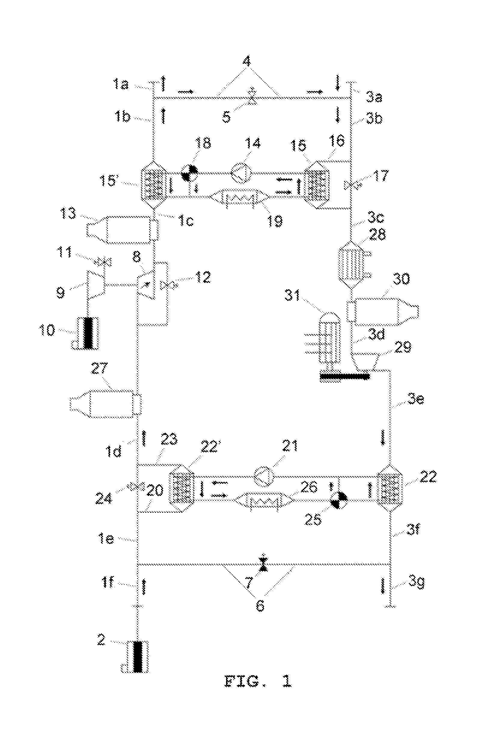 Device for atmosphere conditioning for testing combustion engines, and associated method and use