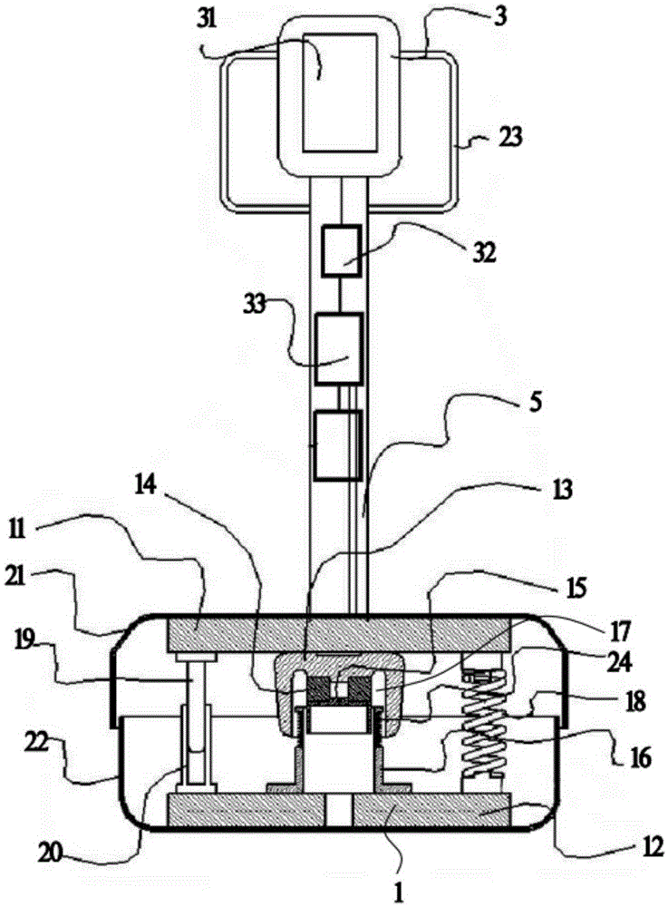 Automatic adjusting system based on human body structure of magnetic induction therapy instrument