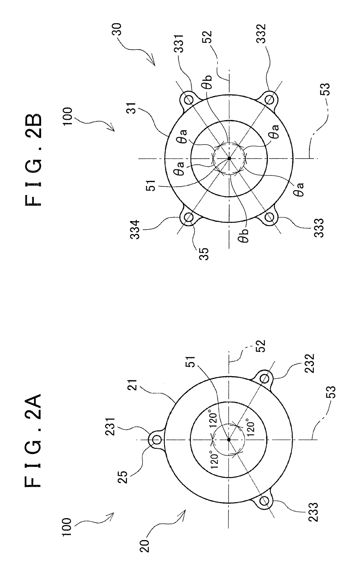 Drive device for electric vehicle with respective motor generators having a coprime number of fasteners relative to each other
