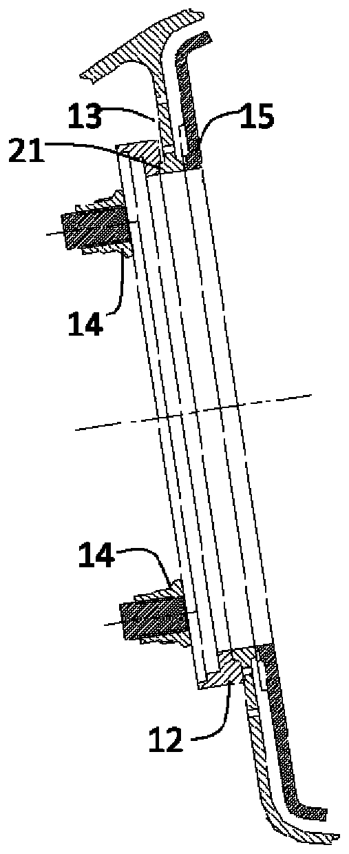 Angle-equipped cooling and positioning structure for flame tube head of aero-engine combustion chamber