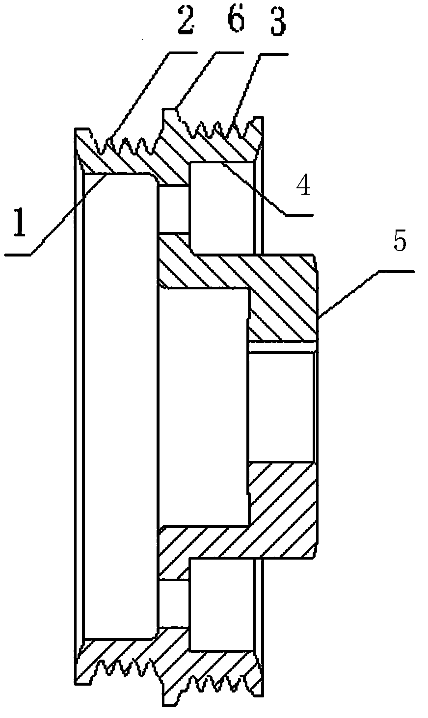 Synchronous different speed transmission wheel