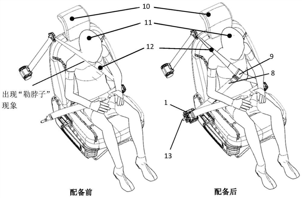 Auxiliary safety belt mechanism capable of being adjusted to adapt to children