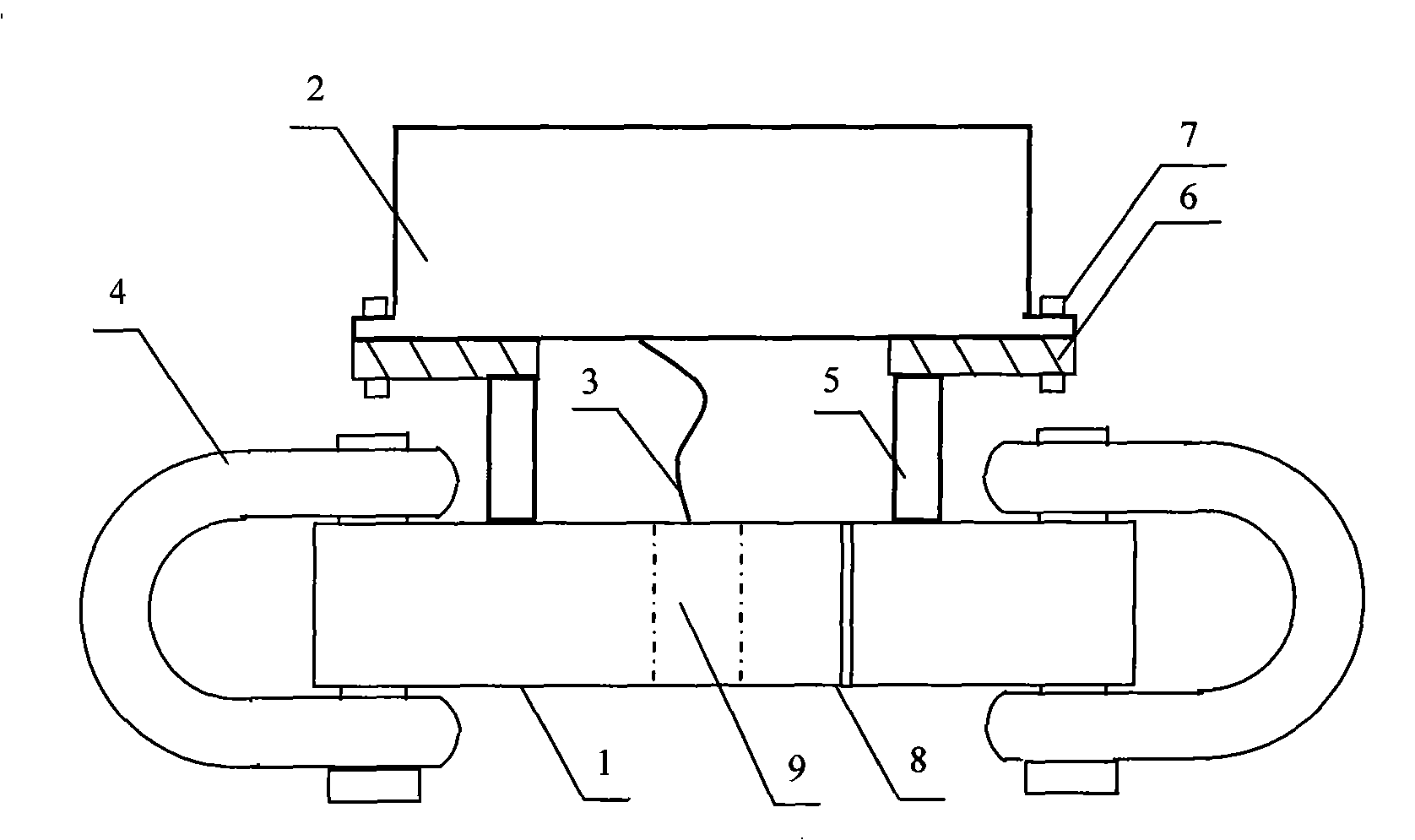 Real-time automatic recording type underwater tension gauge