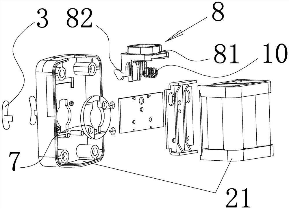 Rotary installation structure and installation method of battery pack