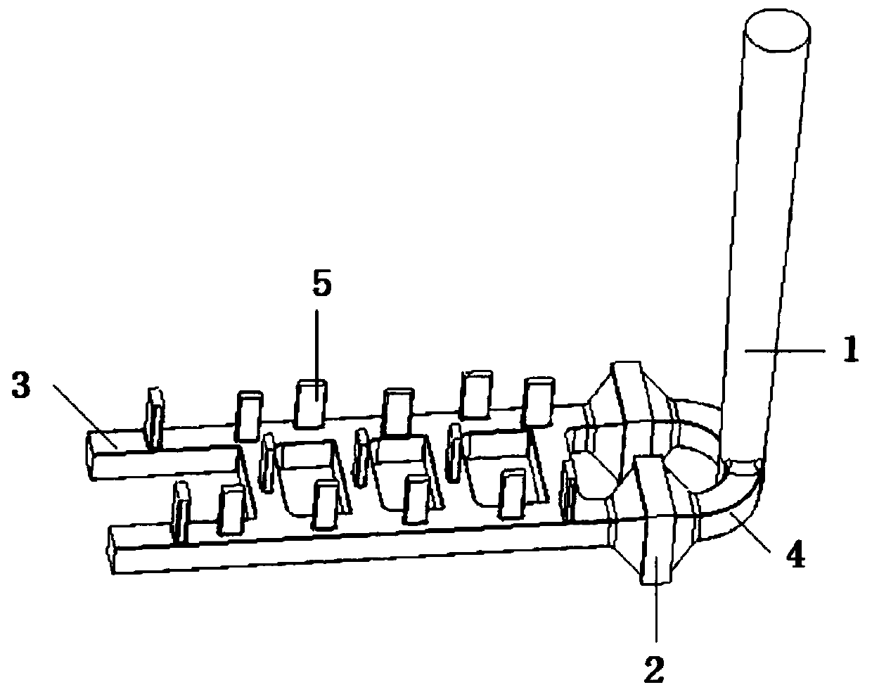 Cylinder body full core assembly pouring system