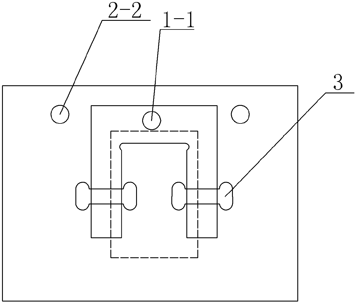 Positioning splint for sewing double pant buckles