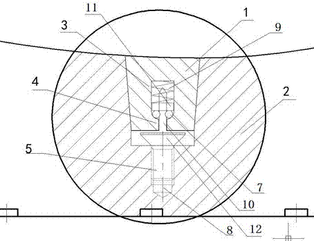 Tire mold side panels for quick change of blocks