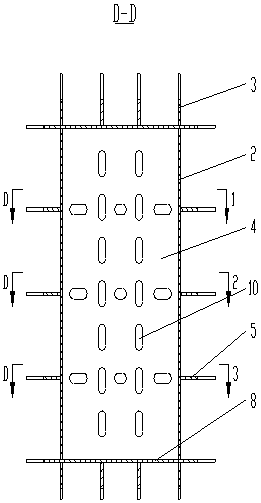 Pushing device of ship underwater facility