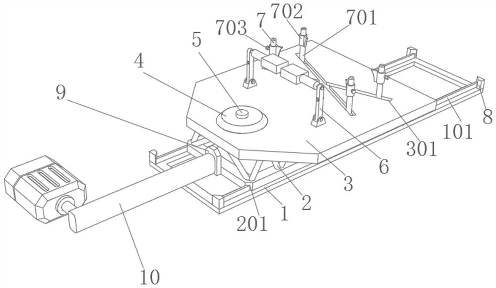 Bracket device for automobile bumper punching and welding all-in-one machine