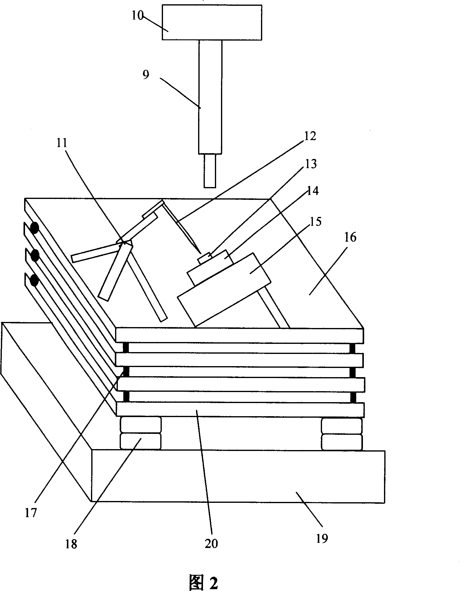 Novel micro nanometer electric spark and tunneling current composite processing device