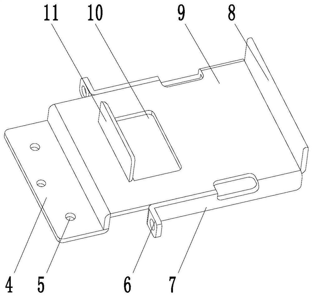 A rack-based supercapacitor bracket