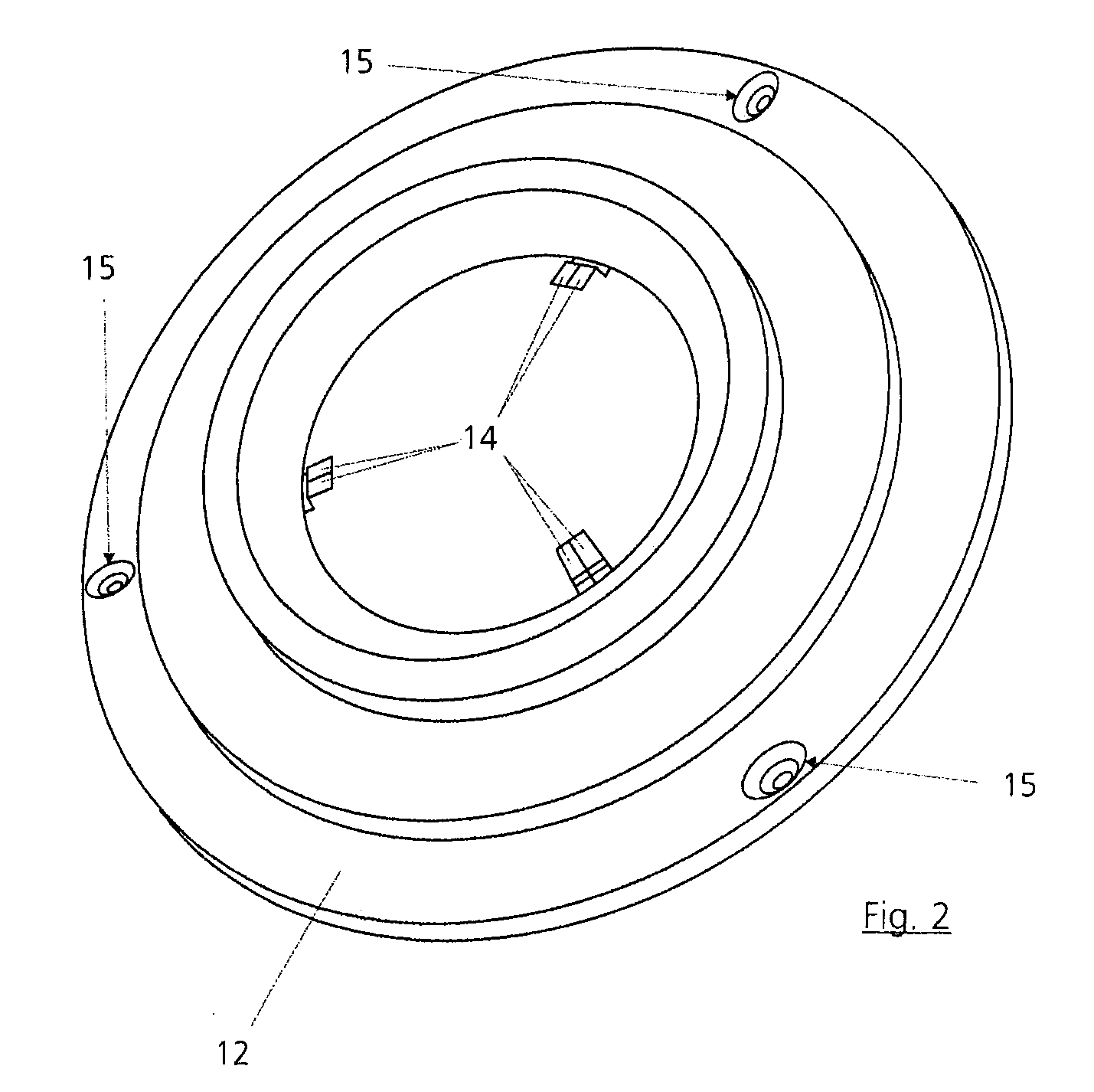 Device for the low-deformation replaceable mounting of an optical element