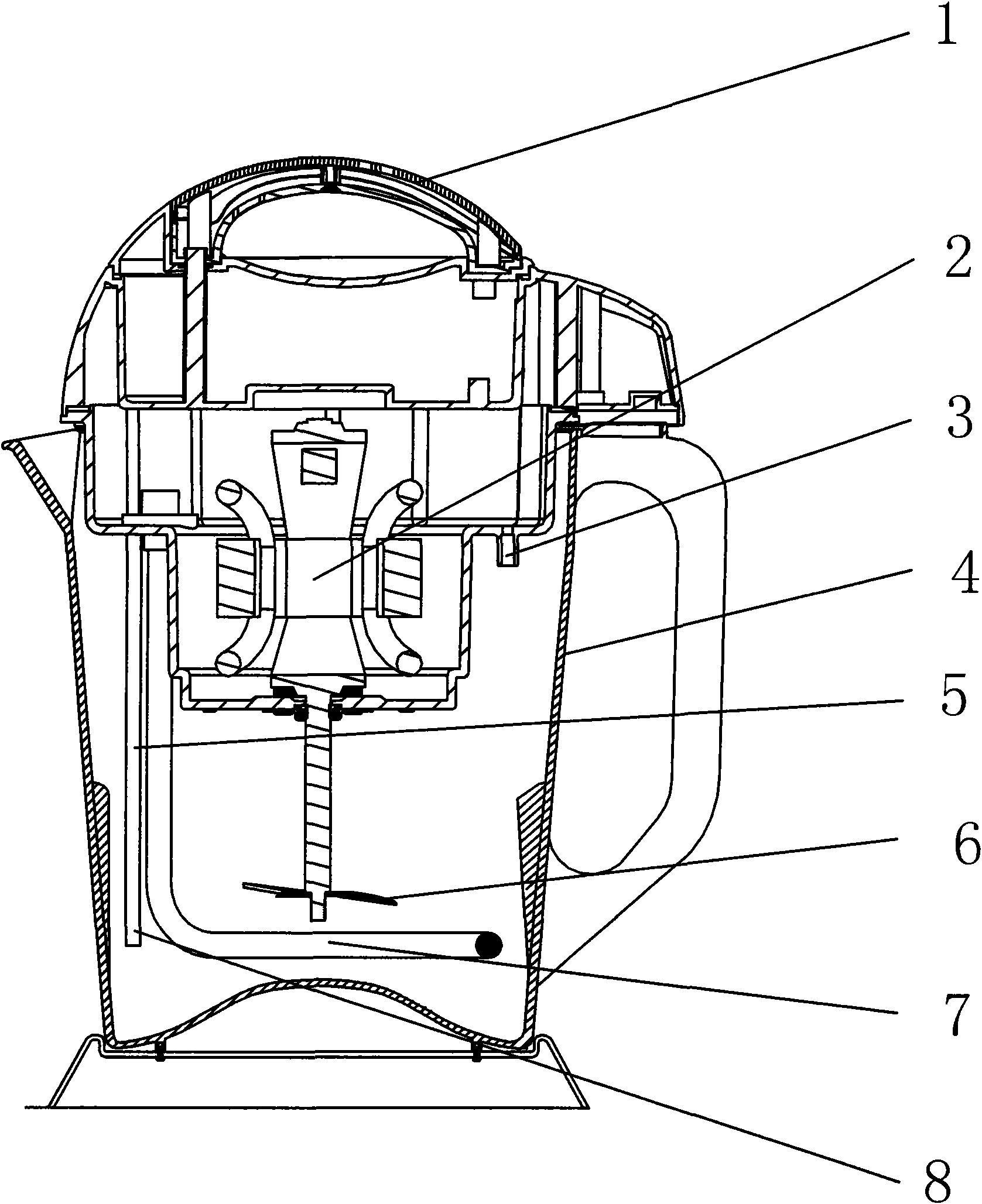 Soaking-free pulping machine and method for controlling same