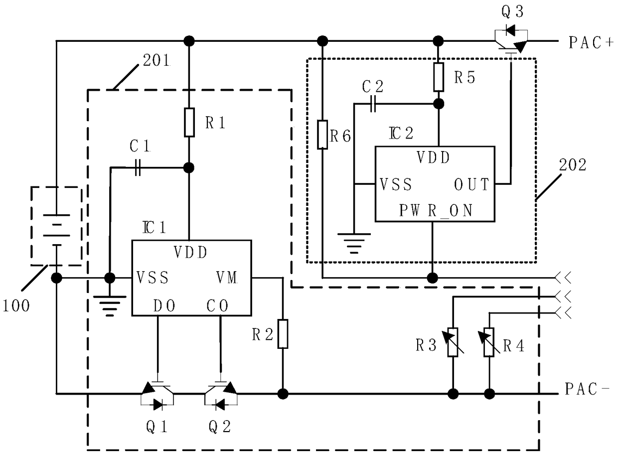 A battery protection circuit, battery and mobile terminal