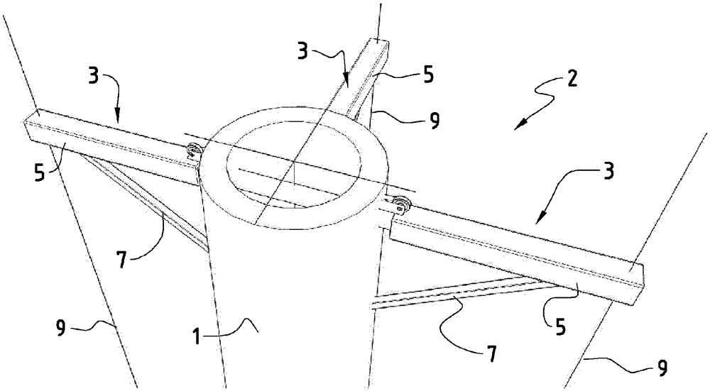 Assembly and method for lifting loads