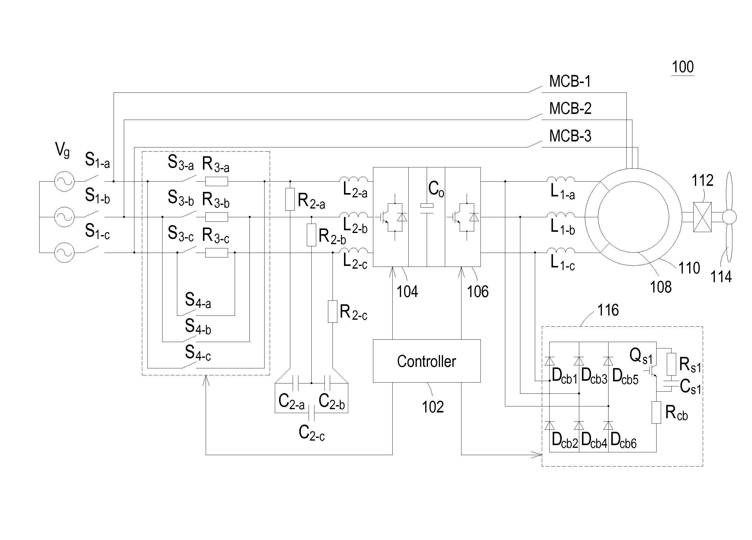 Doubly-fed induction generator system and the self-test method for the active crowbar circuit thereof