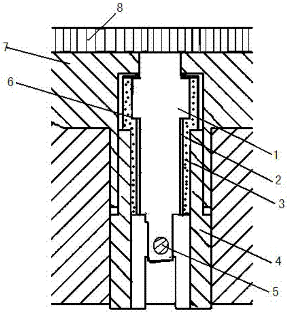 Point electrode capacitance sensor and injection molding machine using the sensor