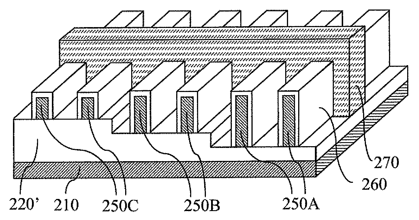 Structure and method for multiple height finfet devices