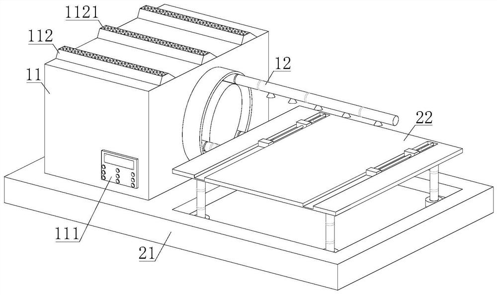 Metal surface treatment spraying device with continuous spraying and horizontal movement structure and operation method thereof