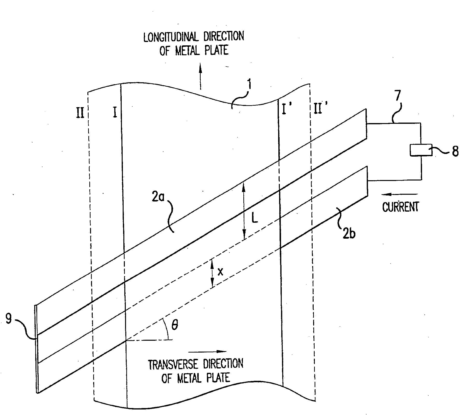 Induction Heating Device for a Metal Plate