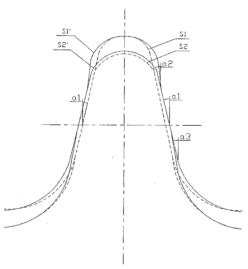 Harmonic reduction gear with high tooth shape