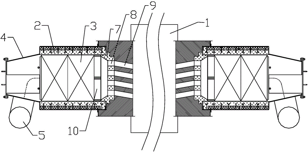 Combustion device with heat exchange function