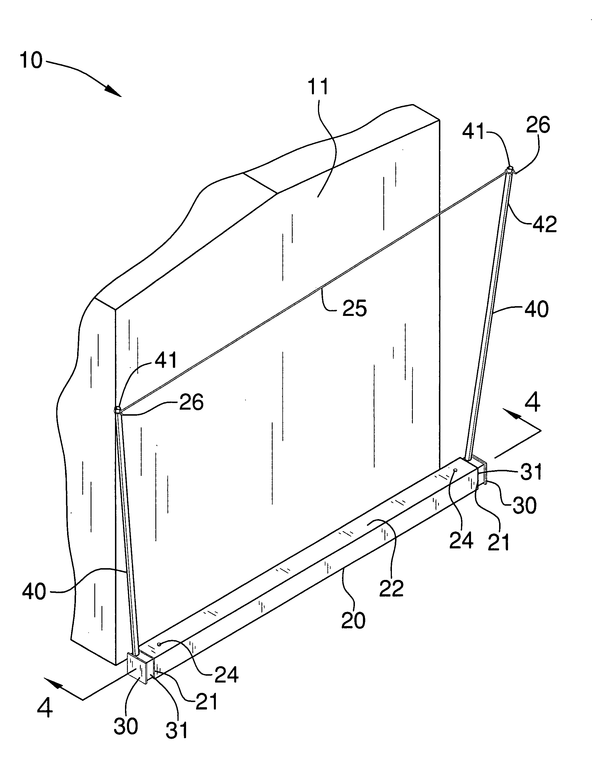 Portable clothesline assembly for vehicles