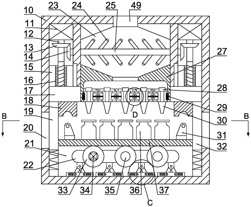 Gel injection rate adjusting device