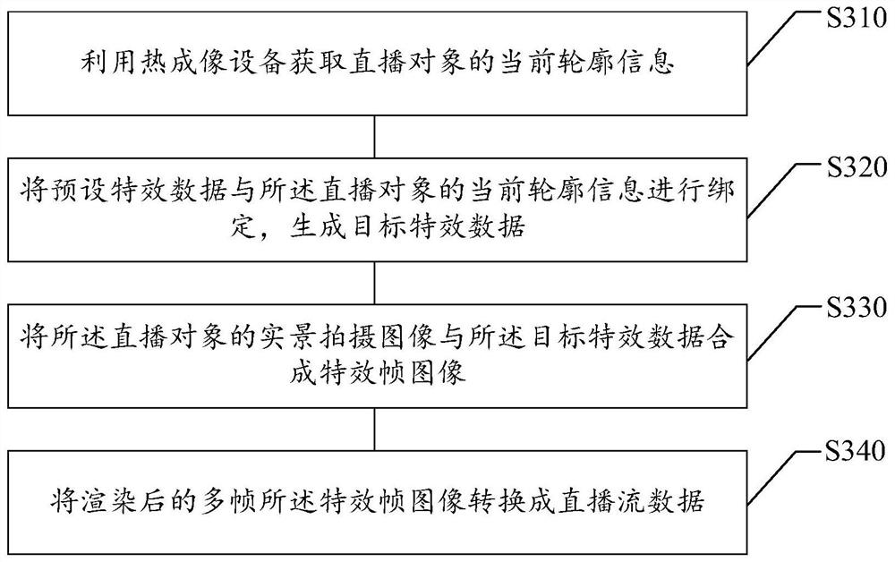 Live broadcast data generation method and device, storage medium and electronic equipment