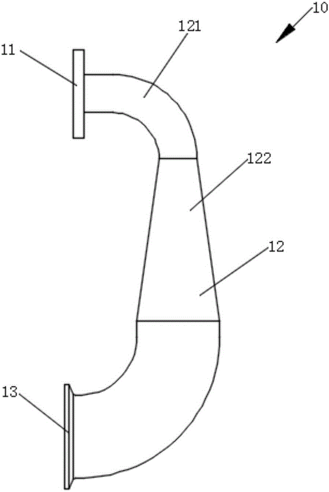 Airflow-smooth air inlet/outlet structure for metal 3D printer