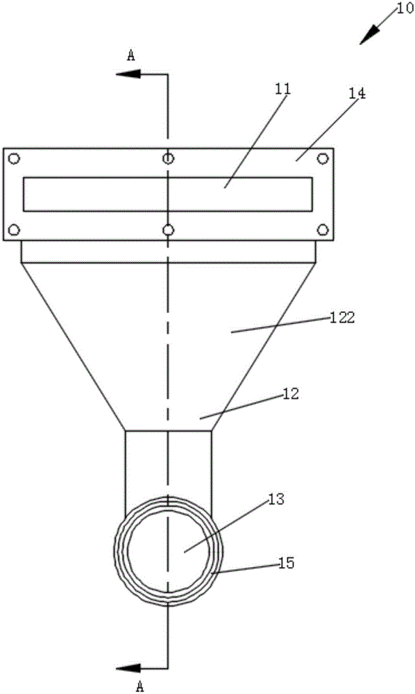 Airflow-smooth air inlet/outlet structure for metal 3D printer