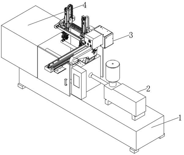 Automatic robot clamping device for high-temperature casting