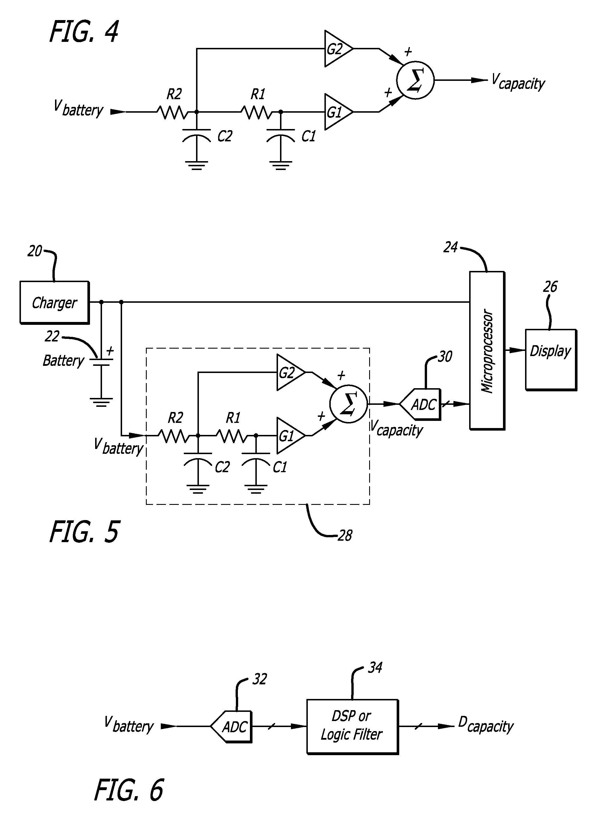 Model-based battery fuel gauges and methods