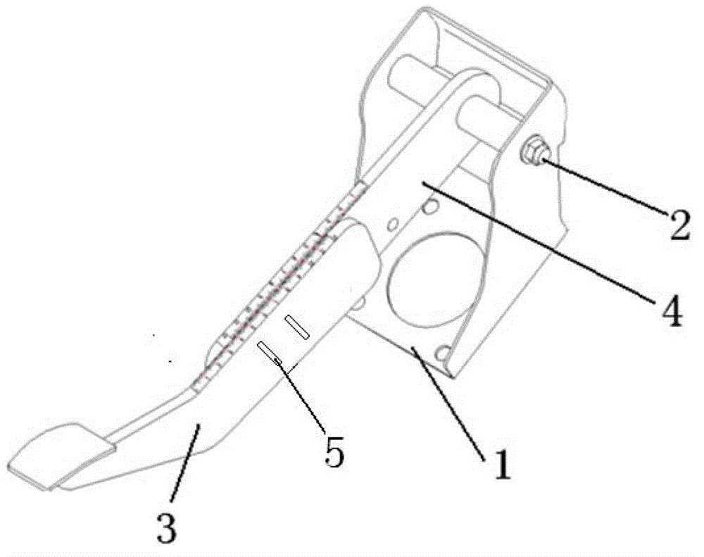 Brake pedal of adjustable lever for automobile