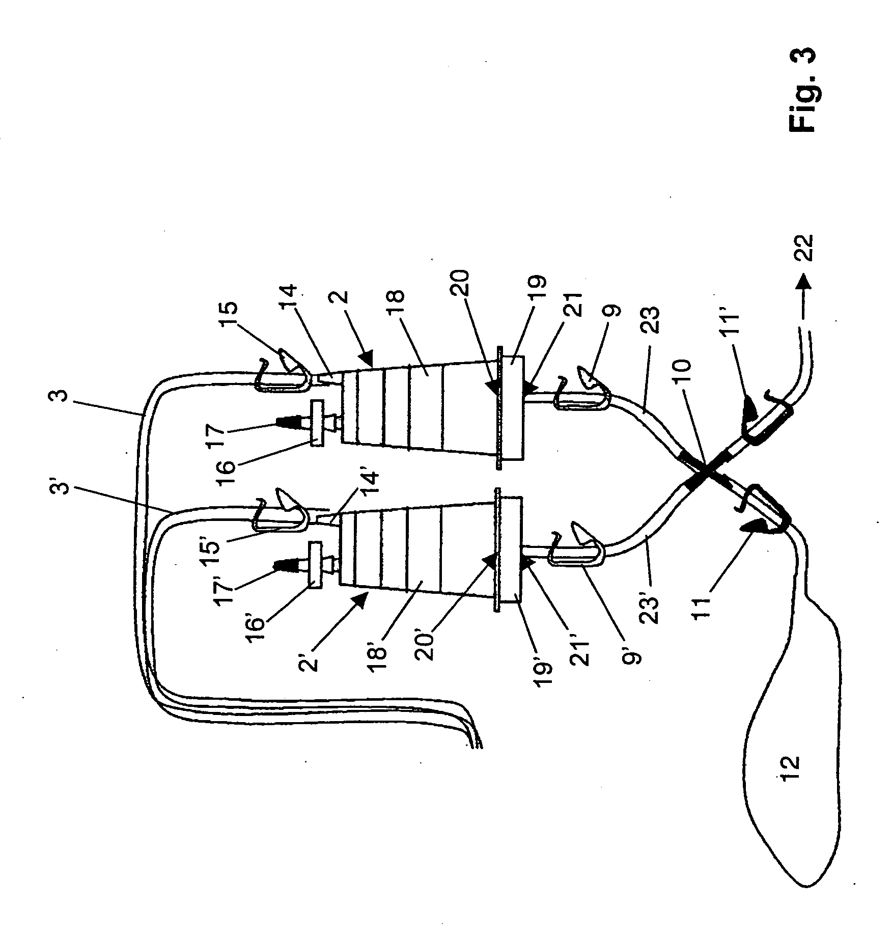 Device and method for sterility testing