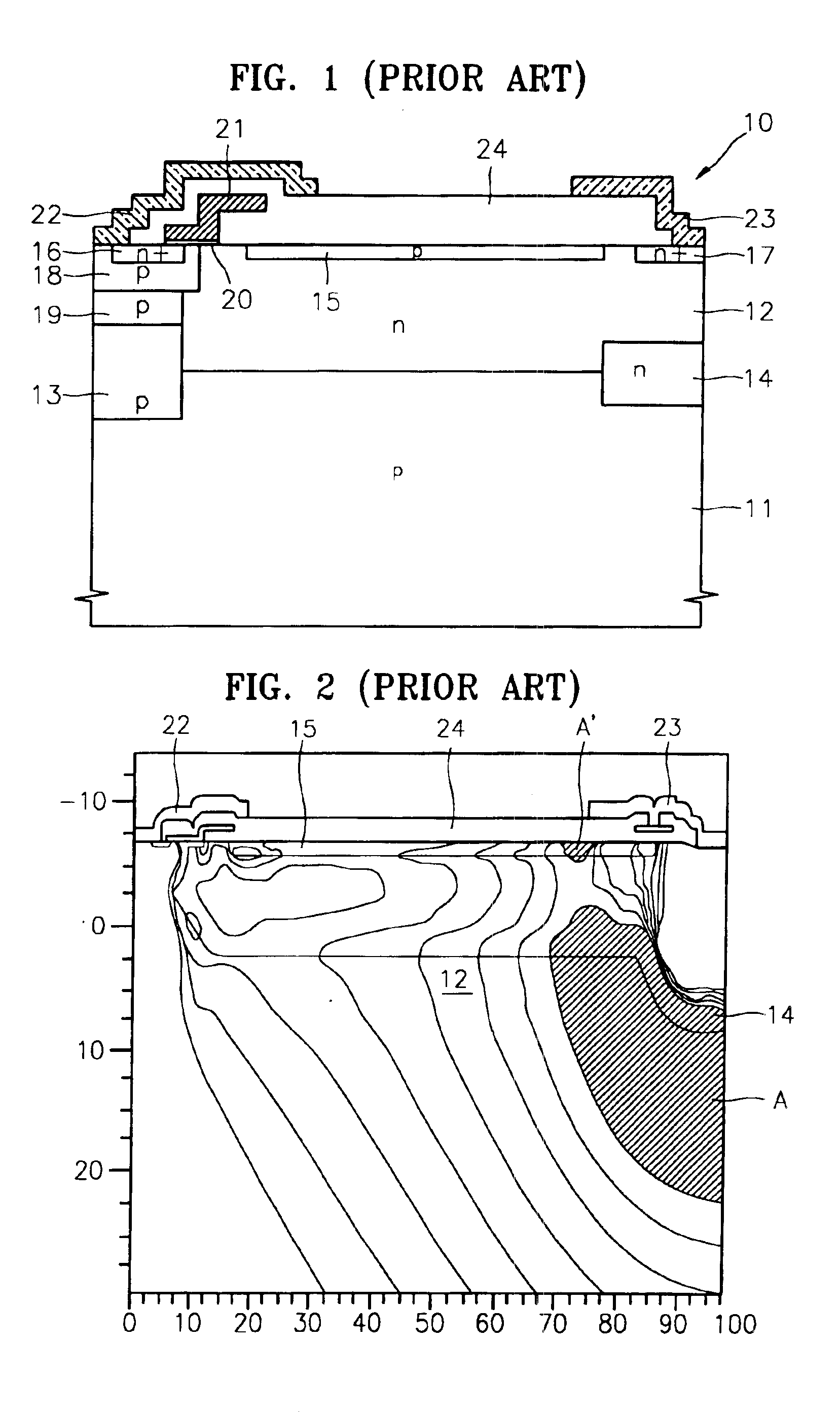 Lateral DMOS transistor having reduced surface field
