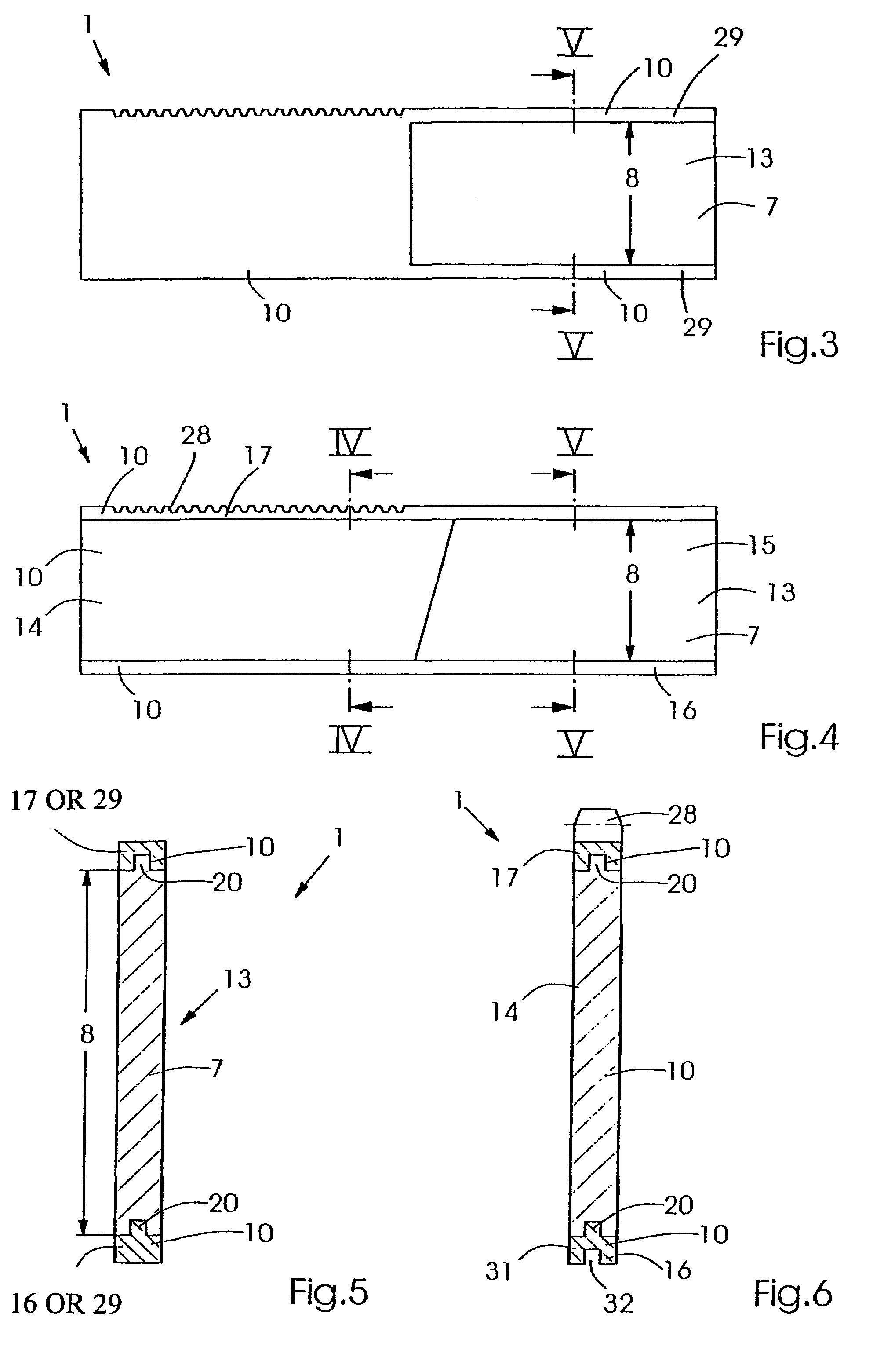 Leaf, multi-leaf collimator, device for delimiting beams and irradiation device