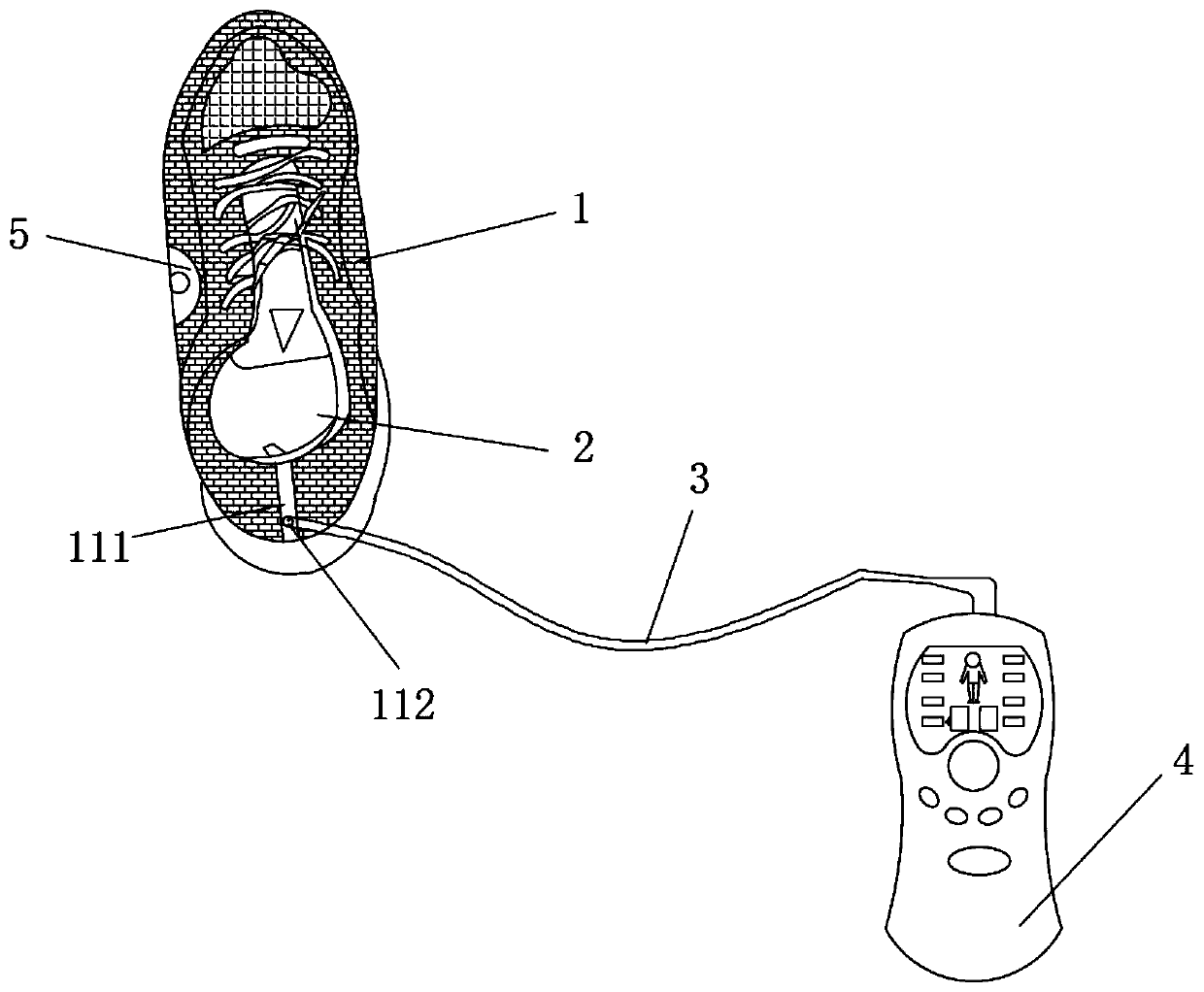 Healthcare massage shoe