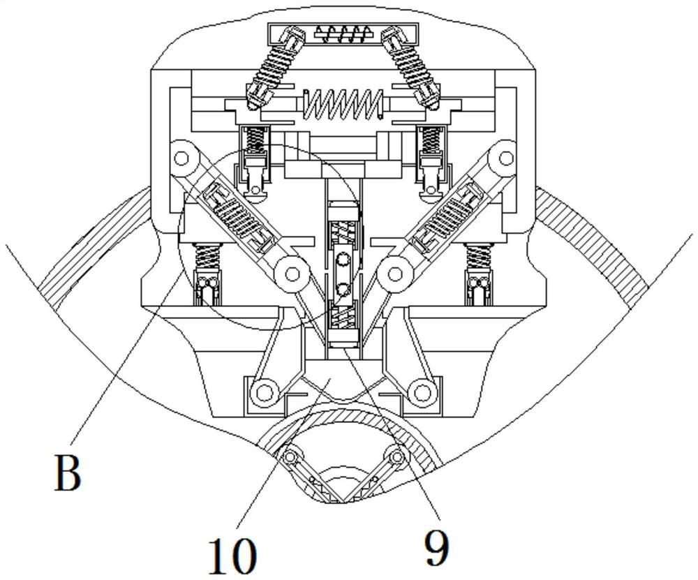 Energy-saving and environment-friendly telephone line winding device with protection function