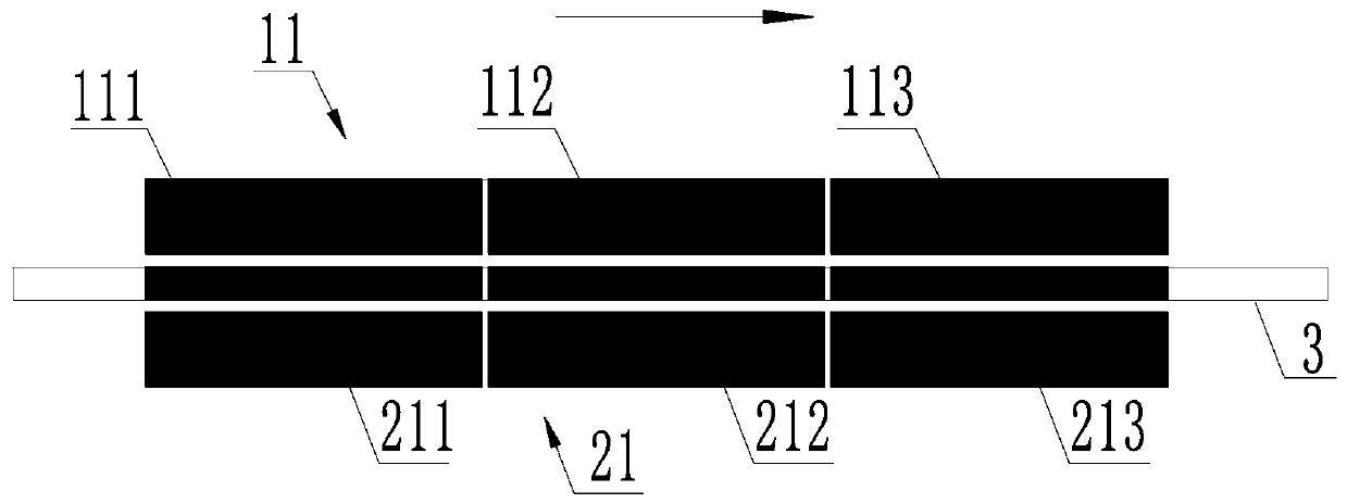 Packaging film forming device