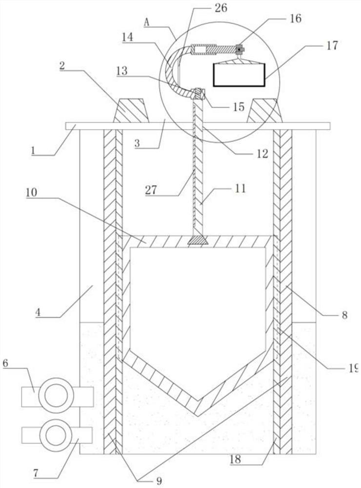 A fixed platform for agricultural machinery maintenance