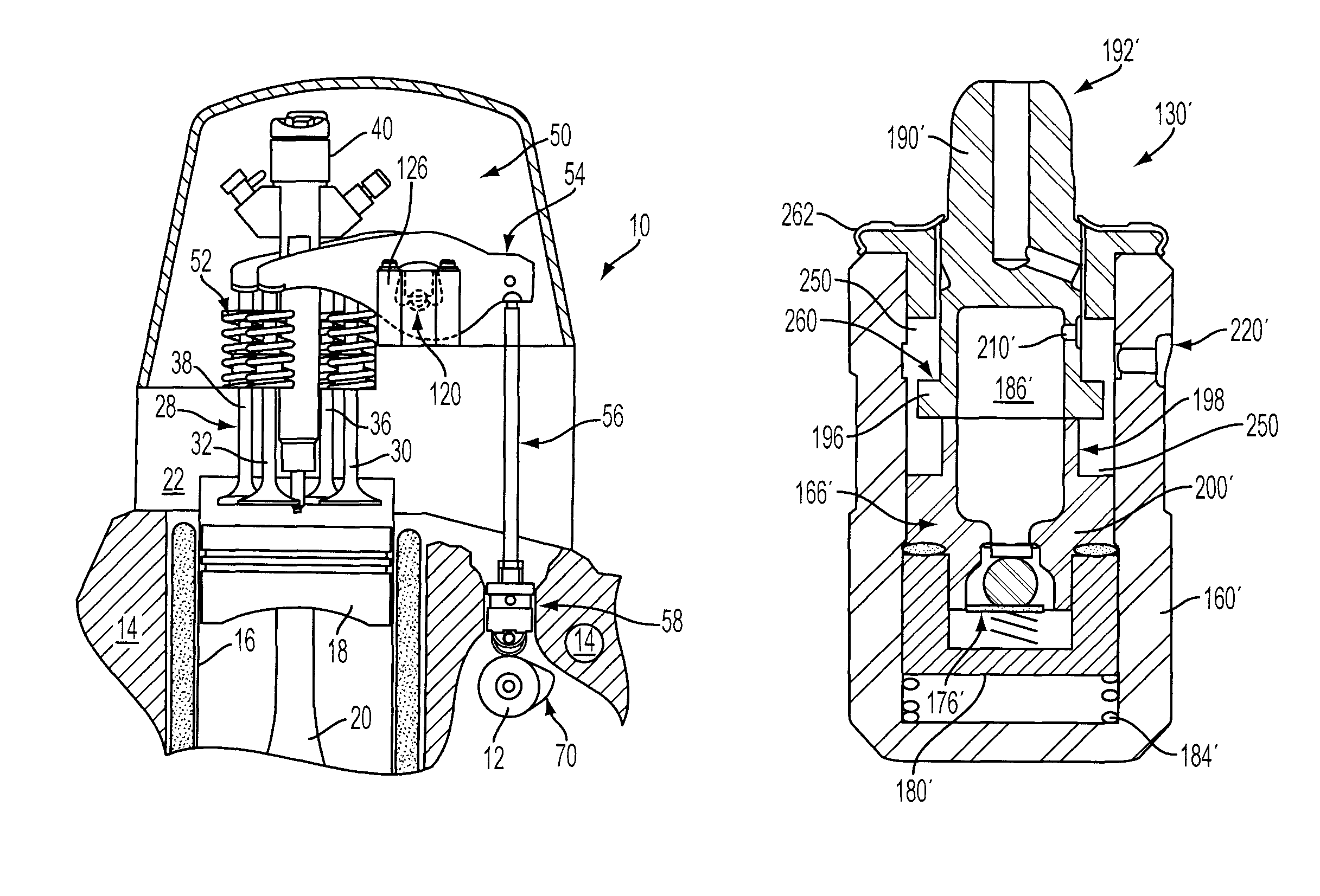 Hydraulic lash adjuster with damping device
