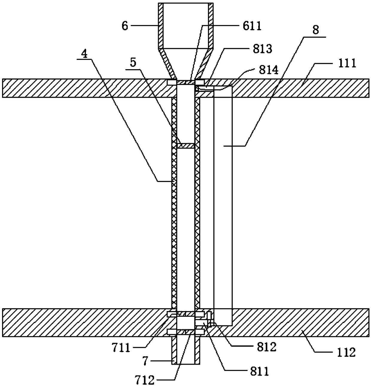 Desulfurization device with online material replacement function